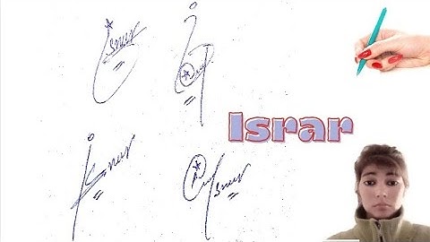 Israr name signature with arooj#name signature with arooj