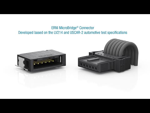 ERNI MicroBridge cable-to-board connector for the automotive industry