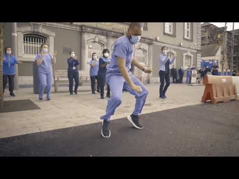 Bidvest Noonan from Mercy Hospital dancing Jerusalema Challenge