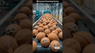 Coconut Processing Factory 😱 | Amazing Factory Technology #shorts #smartvillagetech