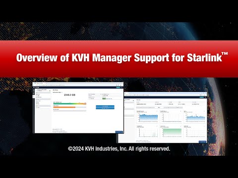 Overview of KVH Manager Support for Starlink (Updated Oct 2024) - video from KVH