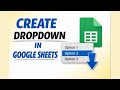 How to Create a Dropdown List in Google Sheets | Data Validation Explained
