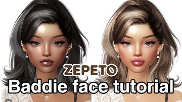 Zepeto face tutorial | baddie brown skin girl