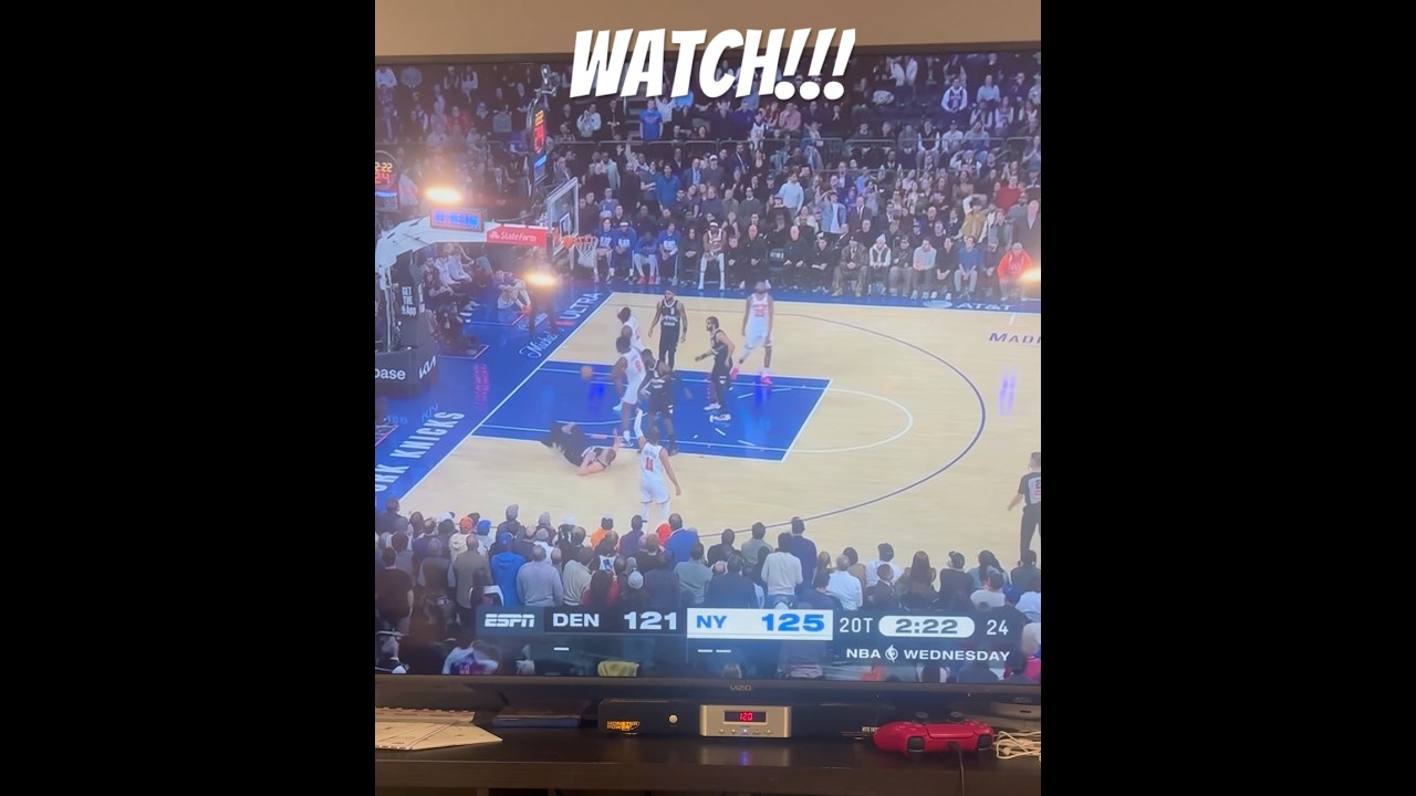 Никола Йокич симулирует падение в овертайме против «Никс»!! 