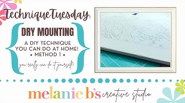TECHNIQUE TUESDAY: DIY DRY MOUNTING AT HOME for PAINT BY NUMBERS PBNs DIAMOND PAINTINGS (Method 1)