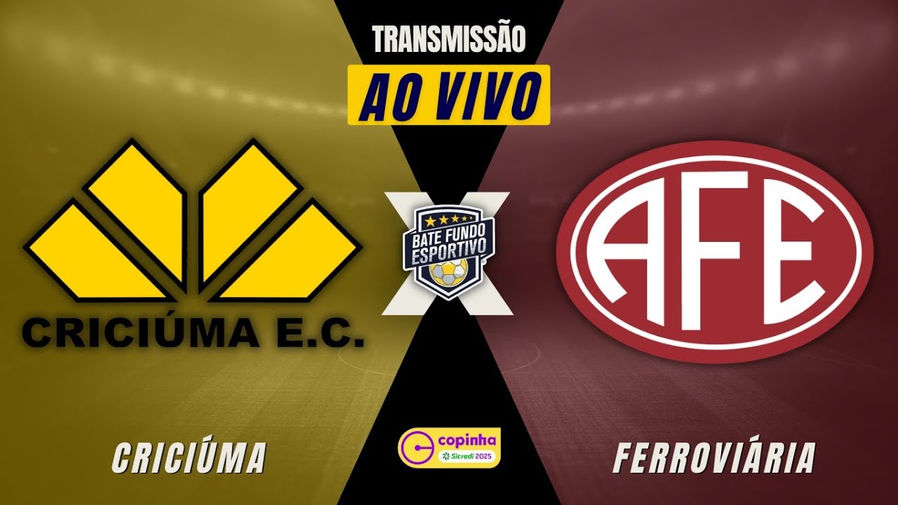 CRICIÚMA 1 X 0 FERROVIÁRIA AO VIVO - COPA SÃO PAULO DE FUTEBOL JR 2025 ...