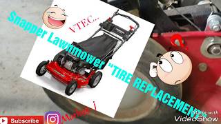 Snapper Lawnmower - TIRE REPLACEMENT