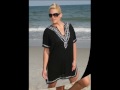 Plus Size Swimwear Cover Ups - Always For Me - Embroidered Gauze 2816