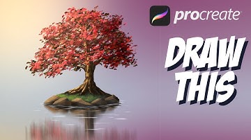 Red Tree - Procreate tutorial 131