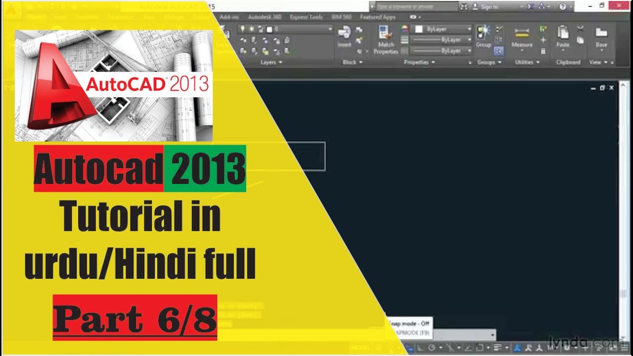 autocad 2013 tutorial in Hindi Urdu full part 6 8 YouTube