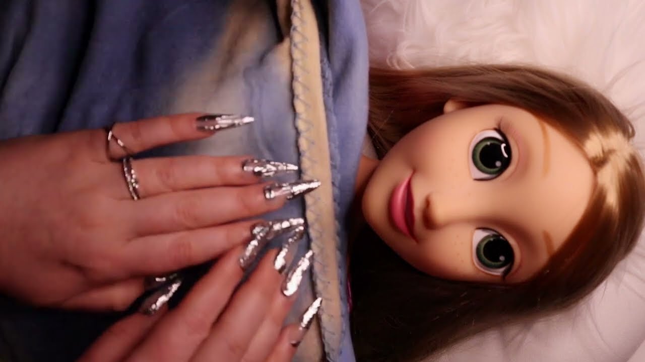 ASMR Doll Spa Pampering Skin & Ear Cleaning & Makeup & Hair Brushing (No Talking)