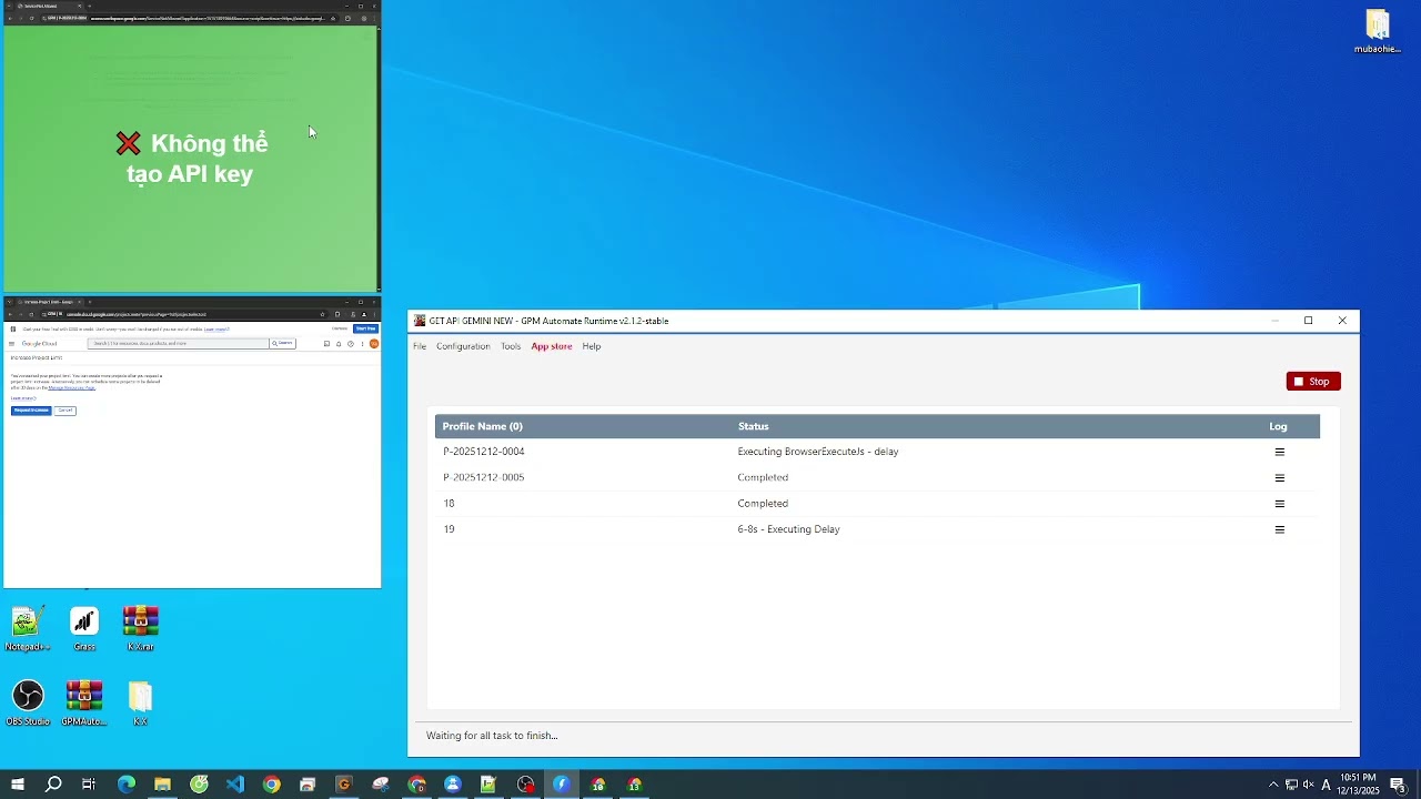 Hướng dẫn GET API Gemini miễn phí bằng GPM Login | Tạo API nhanh – không cần thẻ