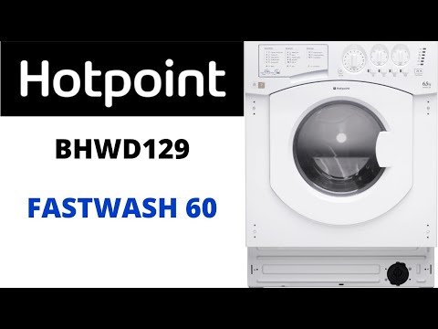 Hotpoint BHWD129 Integrated Washer Dryer - [5] Fastwash 60 + Extra Rinse