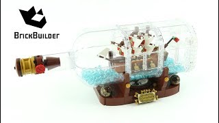 Lego Ideas 21313 Ship in a Bottle - Lego Speed Build