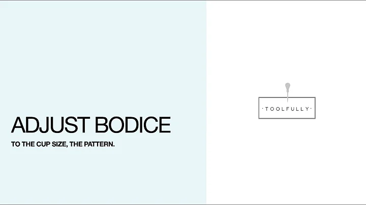 Pattern, Adjust bodice to cup size.