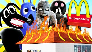 TREVOR HENDERSON MOB INVADES MCDONALD'S (Garry's Mod Sandbox) Nextbot Survival