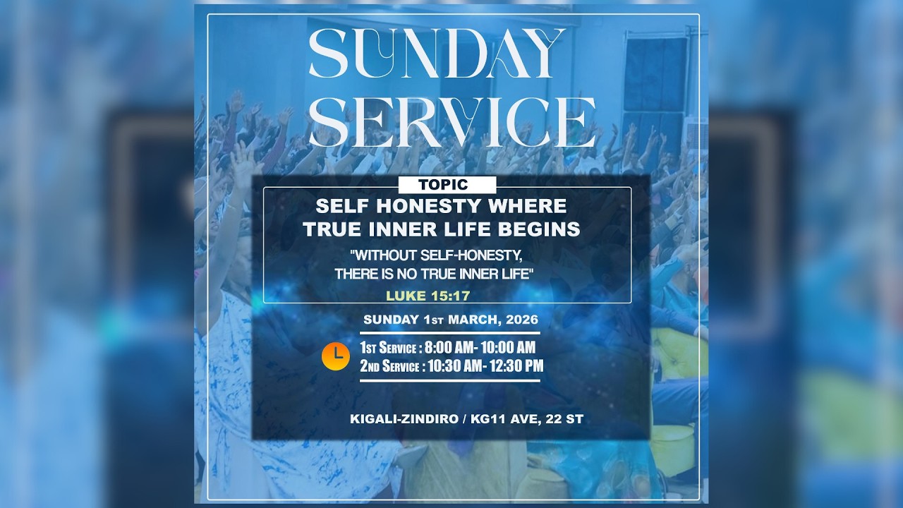 SELF HONESTY WHERE TRUE INNER LIFE BEGINS With Ap. SEBAGABO CHRISTOPHE |1st Service || 01/03/2026