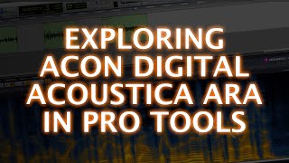 Exploring Acon Digital Acoustica ARA In Pro Tools