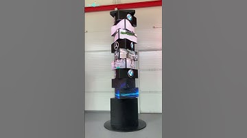 Rotating led poster displays