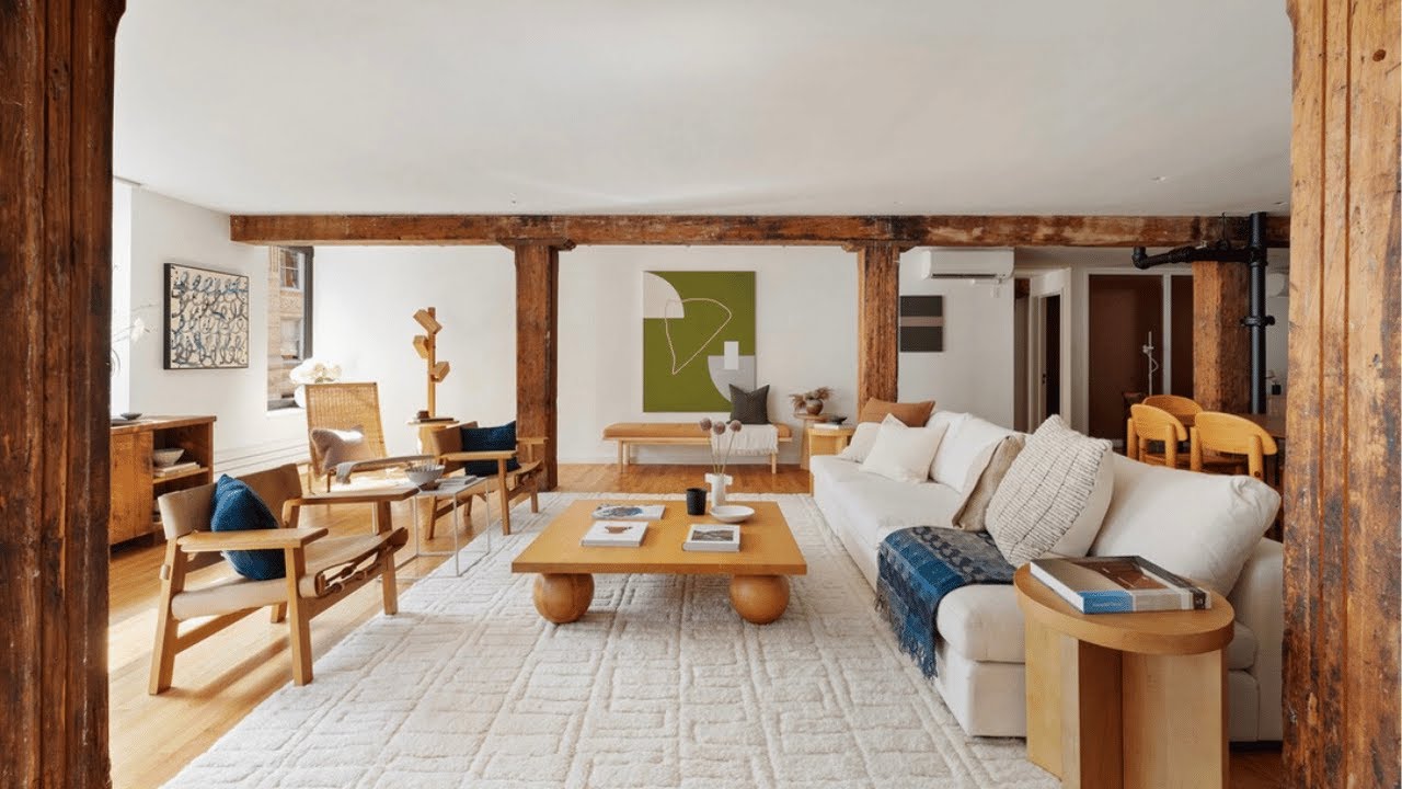 INSIDE a Rare Tribeca Loft with Reclaimed Wood, Luxe Finishes & Huge Kitchen | SERHANT. Tour