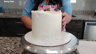 Birthday Cake with Edible Gold Sheets Cake decorating