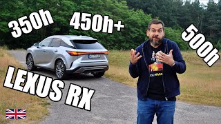 2023 Lexus RX 350h, 450h+, 500h - Which Hybrid is Best For You (ENG) - Test Drive and Review