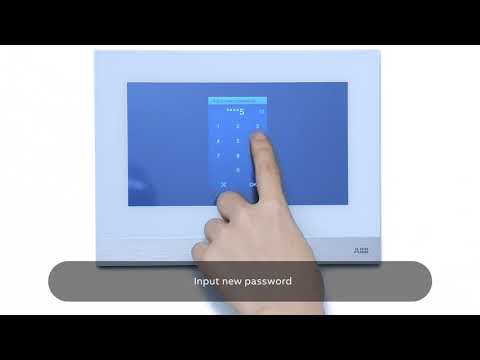 How to change the private unlock password on IP touch panel