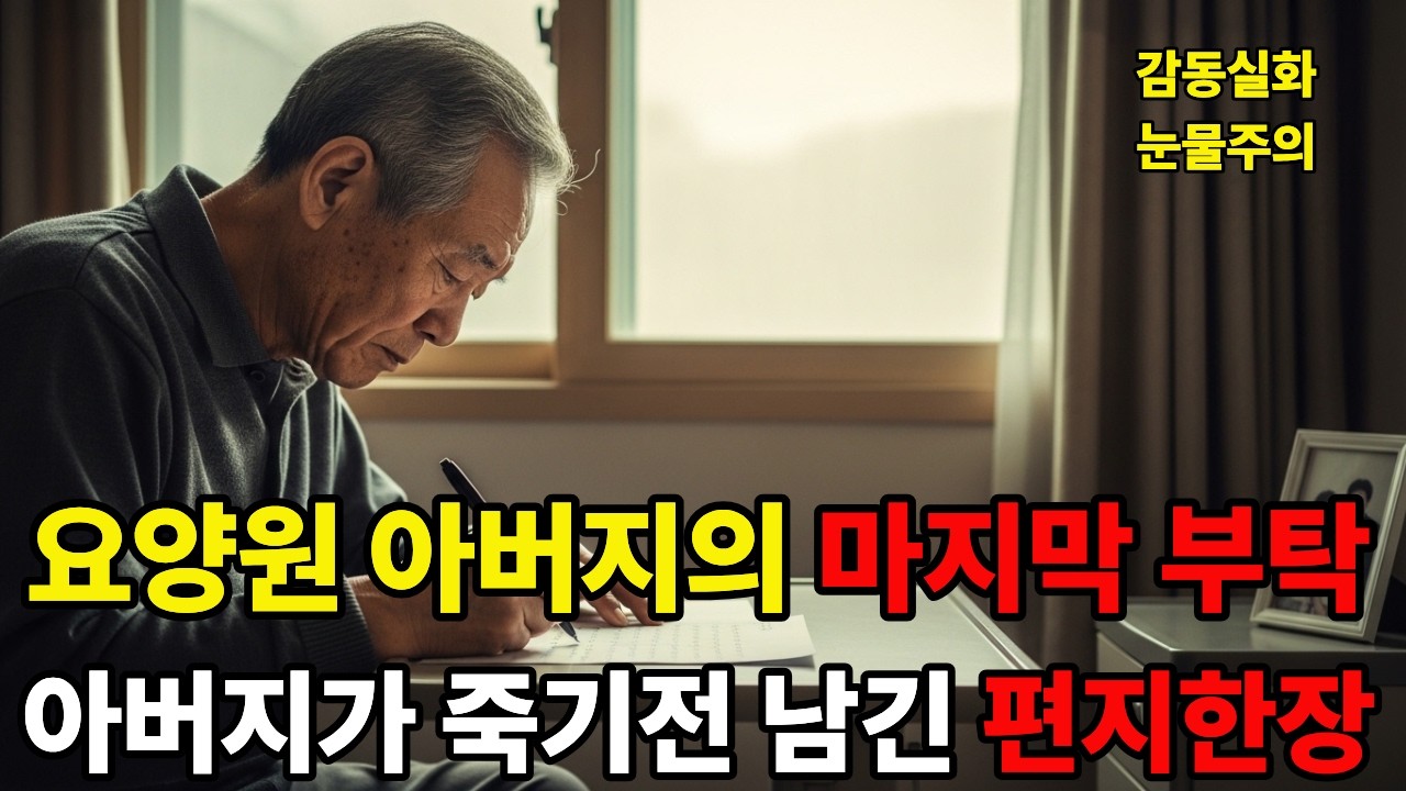 요양원에 맡겨진 아버지의 마지막 부탁 ㅣ아버지가 죽기전에 남긴 편지한장 I 노후사연ㅣ감동실화ㅣ사연라디오ㅣ오디오북  | 시니어사연 | 감동사연  | 반전사연 | 가족사연