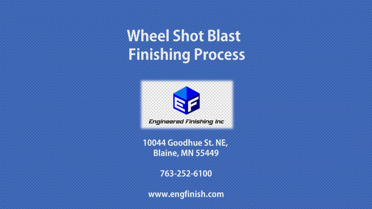 Wheel Shot Blast Spinner Hanger Finishing - Engineered Finishing Inc. - Metal Surface Finishing