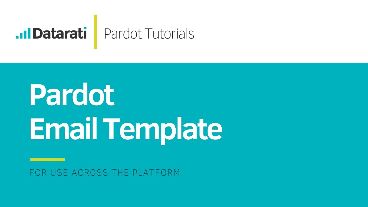  Update New  How to Build Pardot Email Templates