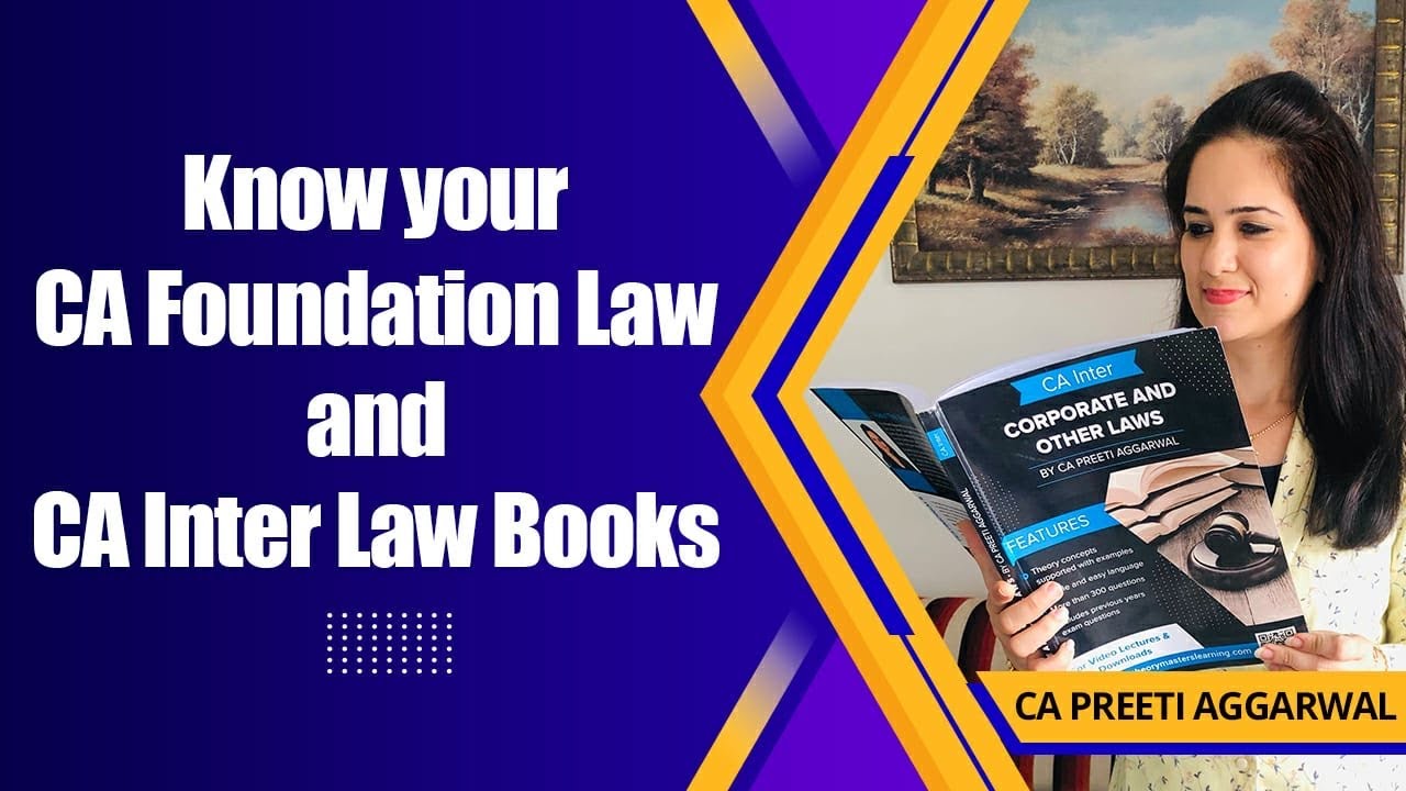 Know your CA Foundation Law and CA Inter Law Books CA Preeti