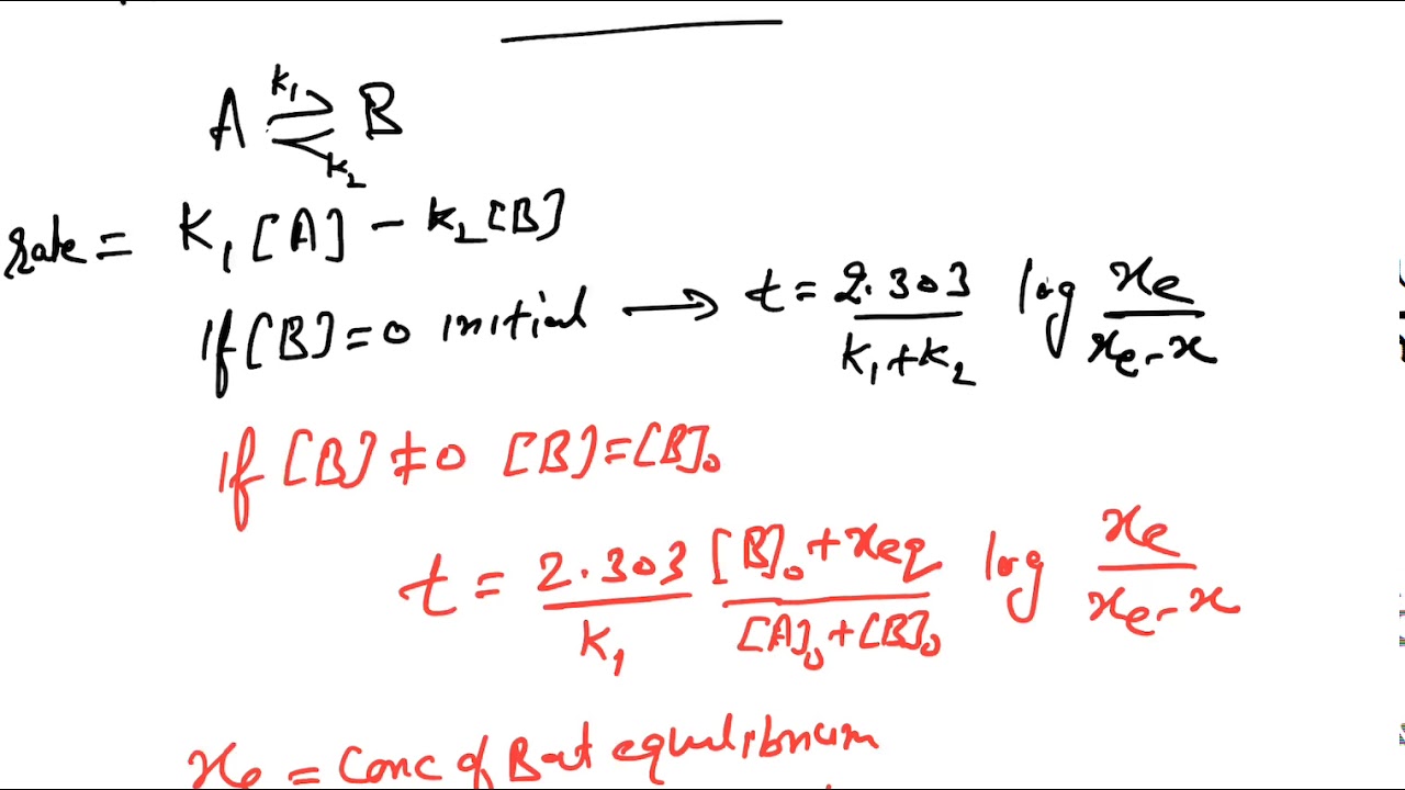 Reversible and parallel reactions in YouTube