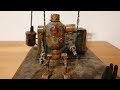 I build a rusty robot from scratch for my SciFi - Western Diorama - Timelapse