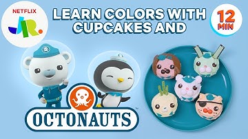 DIY Octonauts Cupcakes: Learn Shapes & Colors 🧁 Netflix Jr