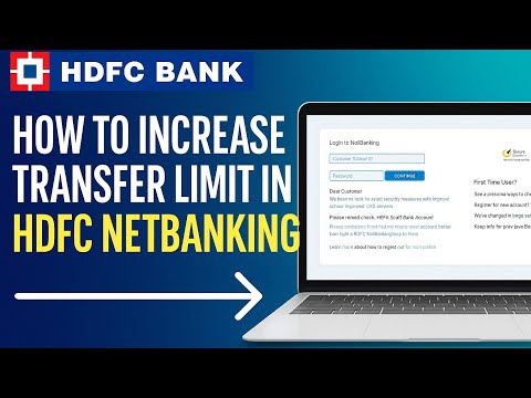 How to Increase Transfer Limit in HDFC NetBanking | Step-by-Step Guide (IMPS, NEFT, RTGS)