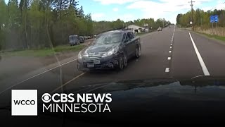 Dash cam video shows suspected DWI driver in crash with oncoming SUV