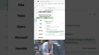 Logo creator in Excel #excel #excelshortcuts #exceltips #exceltips