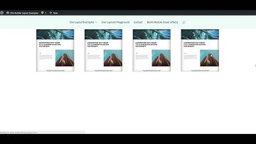 Scrolling Divi Theme layout screens