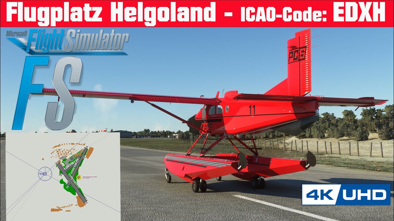 MSFS 2020 - Flugplatz Helgoland - ICAO-Code: EDXH - YouTube