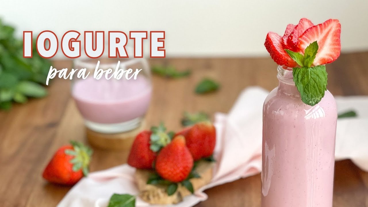 Iogurte de Morango 🍓 | Sem leite e zero açúcar