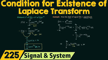 Voorwaarde voor het bestaan van de Laplace-transformatie