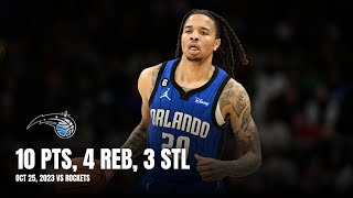 Markelle Fultz 10 Pts, 4 Reb, 3 Stl Magic Highlights Vs Rockets All Possessions 102523