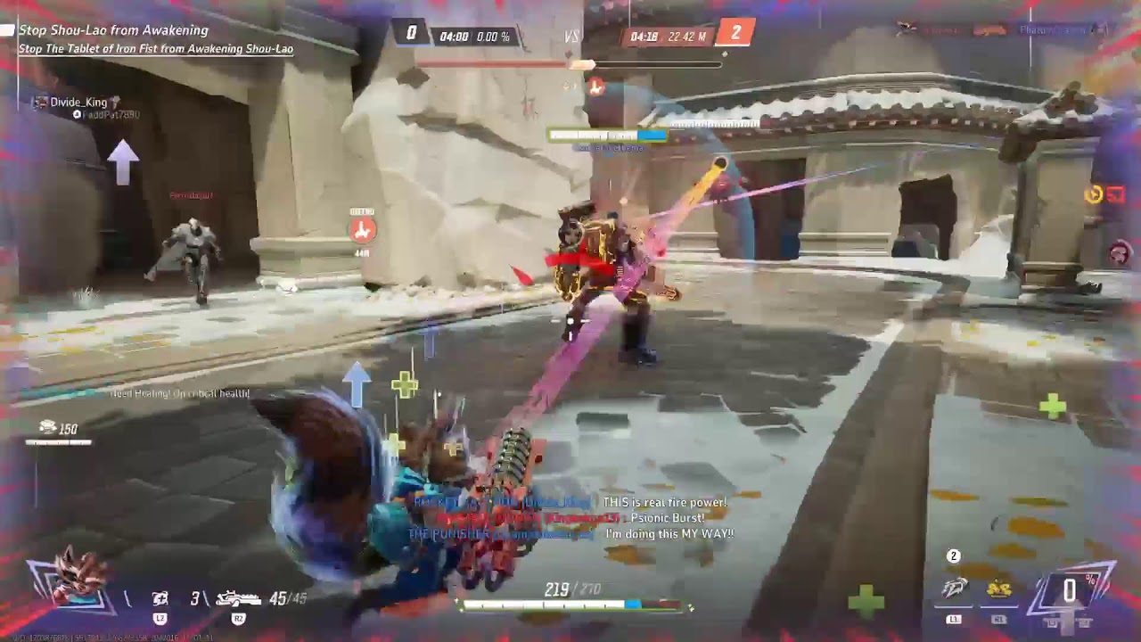 Playing marvel rivals.