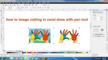 HOW TO IMAGE CUTTING IN COREL DRAW WITH PEN TOOL