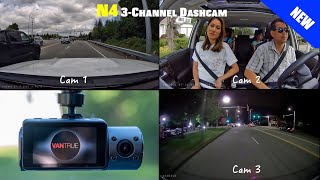 Vantrue N4 3Channel Dashcam Review  The World's First 3 HD Camera System