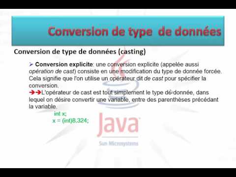 Conversion de type JAVA