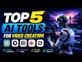 Top 5 AI Tools for Video Creation | AI Video Creation Tools | pro developer