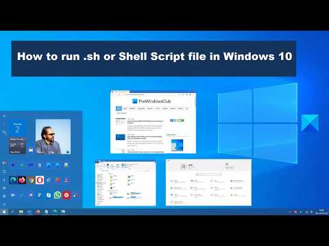 How to run  sh or Shell Script file in Windows 10