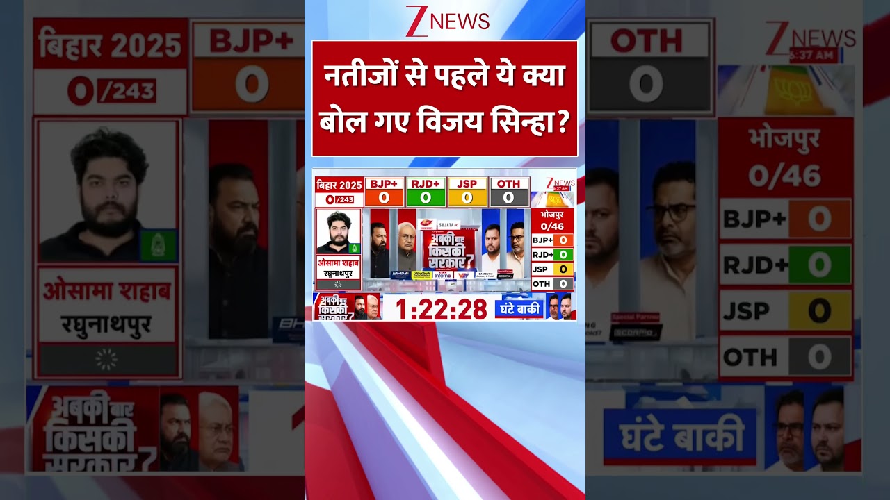 नतीजों से पहले विजय सिन्हा के बयान से हलचल तेज!