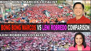 Omg Bong Bong Marcos Vs Leni Robredo Supporters Comparison